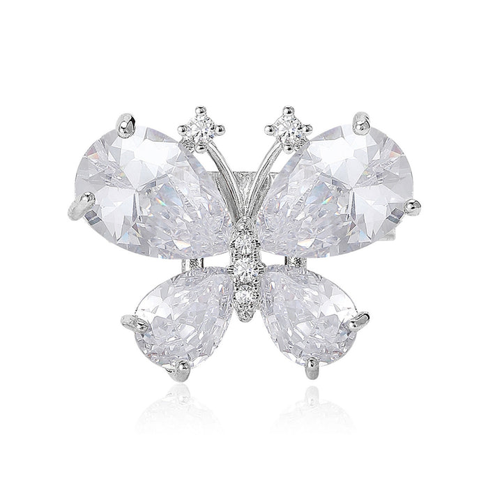 Alloy Mini Butterfly Brooch Pin For Shirt Collar Decoration