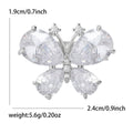 Alloy Mini Butterfly Brooch Pin For Shirt Collar Decoration view 5