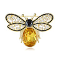 Alloy Zircon Bee Brooch Luxury Animal Lapel Pin For Suits view 5