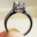 Classic Six Prong Cubic Zirconia Wedding Ring For Bridal Engagement Dinner Jewelry view 3