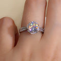Classic Six Prong Cubic Zirconia Wedding Ring For Bridal Engagement Dinner Jewelry view 4