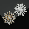 Alloy Rhinestone Flower Brooch For Women's Suits And Coats view 4