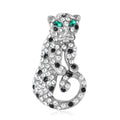Alloy Rhinestone Leopard Brooch For Elegant Unisex Apparel Accessories view 5