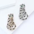 Alloy Rhinestone Leopard Brooch For Elegant Unisex Apparel Accessories view 4