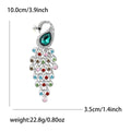 Alloy Rhinestone Peacock Brooch Pin for Suits and Coats view 4