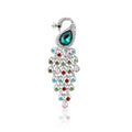 Alloy Rhinestone Peacock Brooch Pin for Suits and Coats view 5