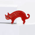 Alloy Enamel Cat Brooch Pin For Cardigan And Sweater Decoration view 4