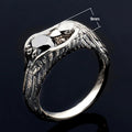 Vintage Blackened Eagle Mens Ring Hip Hop Creative Animal Finger Ring Fashion Jewelry view 5