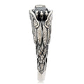 Vintage Blackened Eagle Mens Ring Hip Hop Creative Animal Finger Ring Fashion Jewelry view 4