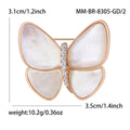 Natural Shell Butterfly Brooch For Elegant Suit Lapel Decoration view 4