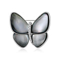 Natural Shell Butterfly Brooch For Elegant Suit Lapel Decoration view 1