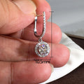 Fashion Two Piece Earring Set With Delicate Round Dangle Earrings And Sparkling Ear Cuffs view 5