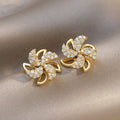 Women's Korean Style Pinwheel Stud Earrings 2022 Trendy Internet Celebrity Fashion Ear Jewelry view 3