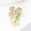 Alloy Double Butterfly Brooch For Simple Fashion Clothing Accessories view 3