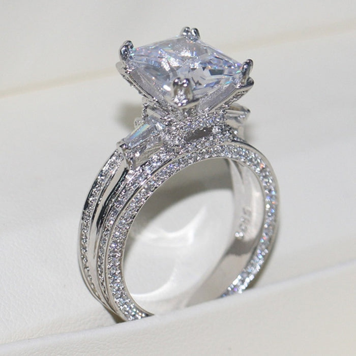 Vintage Elegant Fashion Wedding Ring For Women Versatile Valentines Day Gift