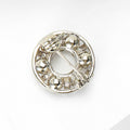 Alloy Rhinestone Round Brooch Pin Scarf Buckle For Clothing Closure view 4