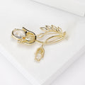 Gold Plated Alloy Tulip Brooch Pin For Lapel And Collar view 3