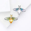 Copper Zircon Bee Brooch For Women's Fashion Apparel Decoration view 2