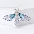 Copper Zircon Bee Brooch For Women's Fashion Apparel Decoration view 3