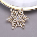Alloy Zircon Snowflake Brooch Pin For Suits And Coats view 4