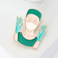Alloy Male Doctor Brooch Pin For Coats Sweaters And Apparel view 2