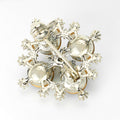 Alloy Rhinestone Diamond Brooch Pin For Cardigan Anti Exposure Fastening view 4