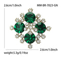 Alloy Rhinestone Diamond Brooch Pin For Cardigan Anti Exposure Fastening view 6