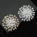 Alloy Rhinestone Marquise Flower Brooch Pin For Cardigans And Shawls view 4