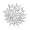 Metal Alloy Rhinestone Sunflower Brooch Pin For Garment Fastening view 1