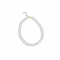 French Vintage Large White Pearl Necklace, Sweet Fashion Collarbone Chain For Women view 5
