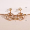 Trendy Planet Pendant Earrings With Star Stud Design, Niche Fashion Ear Jewelry For Women view 5