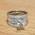 European Four Prong Eight Hearts Eight Arrows Zircon Ring For Women Creative Jewelry view 2