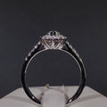 European American Flower Zircon Ring For Women, Exquisite Ice Floral Statement Finger Jewelry view 4