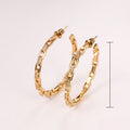 Simple Hollow C Shape Chain Earrings For Women, Geometric Business Style Fashion Jewelry view 5