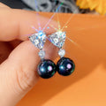 Korean Style Imitation Pearl Zircon Earrings Simple Fashion Earrings For Women view 2
