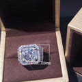 European American Fashion Men's Ring Bold Sparkling Zircon Statement Finger Jewelry view 5