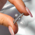 Japanese Agete Style Double Layer Open Ring For Women Lightweight Niche Minimalist Finger Jewelry view 5