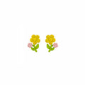 Sweet Forest Style Colorful Enamel Daisy Flower Studs Cute Fresh Minimal Girl Fashion Earrings view 5