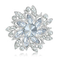 Alloy Crystal Sunflower Brooch With Rhinestones For Unisex Clothing view 5