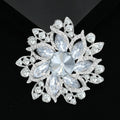 Alloy Crystal Sunflower Brooch With Rhinestones For Unisex Clothing view 2