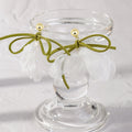 Elegant Alloy Stud Green Velvet Bowknot White Chiffon Flower Fairy Drop Dangle Earrings view 1