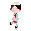 Alloy Enamel Nurse Brooch Pin For Medical Staff Uniforms view 4