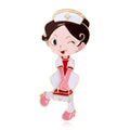 Alloy Enamel Nurse Brooch Pin For Medical Staff Uniforms view 1
