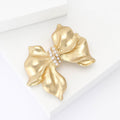 Alloy Pearl Bow Brooch For Elegant Women's Clothing Accessories view 3