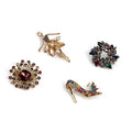 European American Luxury Ballet Corsage Brooch With Elegant Crystal Flower Pin For Women view 5