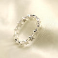 Korean Fresh Style Five Point Star Cubic Zirconia Open Adjustable Ring, Smooth Plated Jewelry view 3