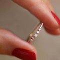 Light Luxury Minimalist Plain Band Ring For Women Niche Design Delicate Finger Jewelry view 5