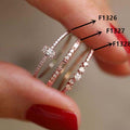 Light Luxury Minimalist Plain Band Ring For Women Niche Design Delicate Finger Jewelry view 2