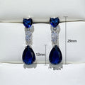 Early Spring Color Gem Series Pink Zircon Water Drop Earrings For Women Direct Jewelry view 5