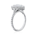 Minimal Cluster Teardrop Simulated Diamond Ring, Delicate Pear Shape Zircon Finger Jewelry view 3